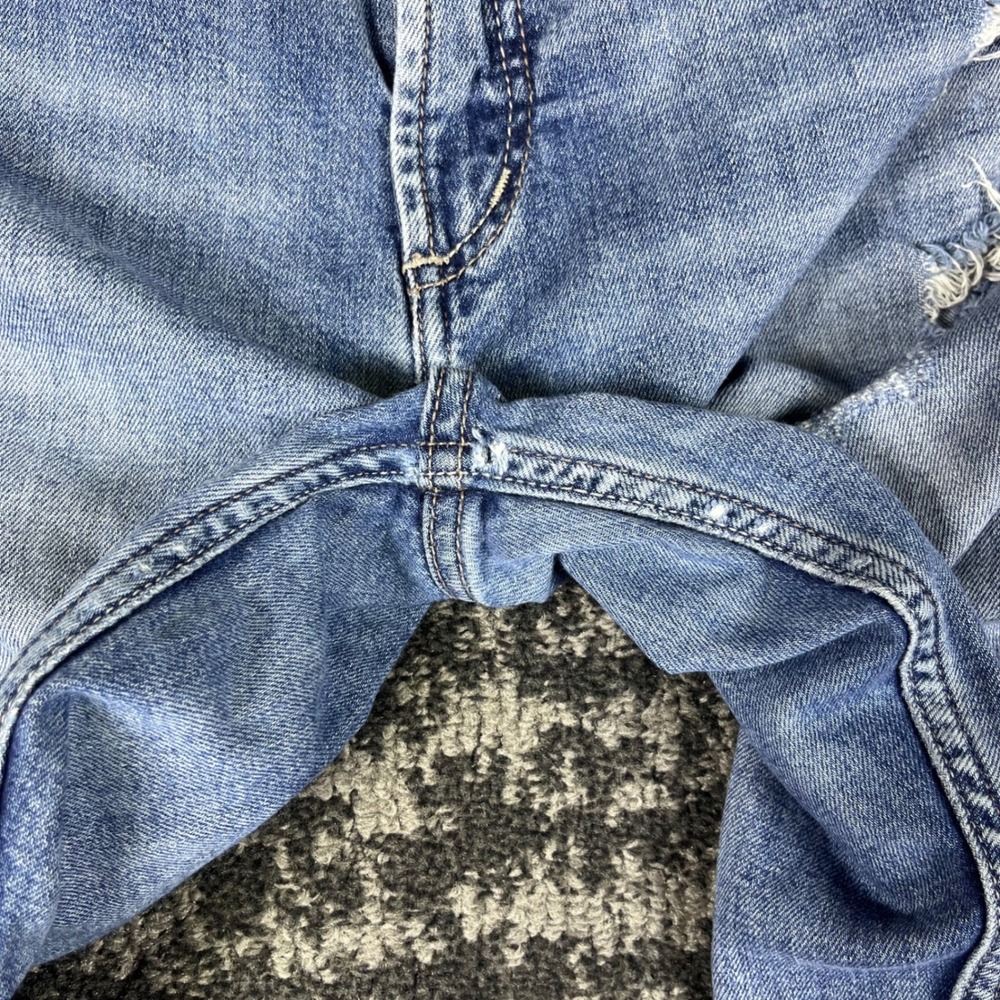 Silver Jeans Avery Slim Bootcut Jeans Womens W29 L33 Blue Distressed Side Slit - Picture 5 of 11